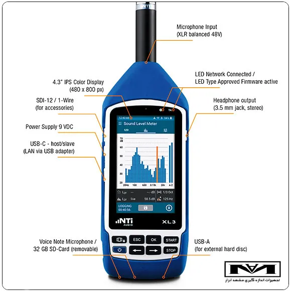 صوت سنج ان تی آی NTI XL3