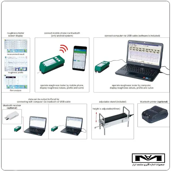 مشخصات فنی زبری سنج دیجیتال INSIZE ISR-C300