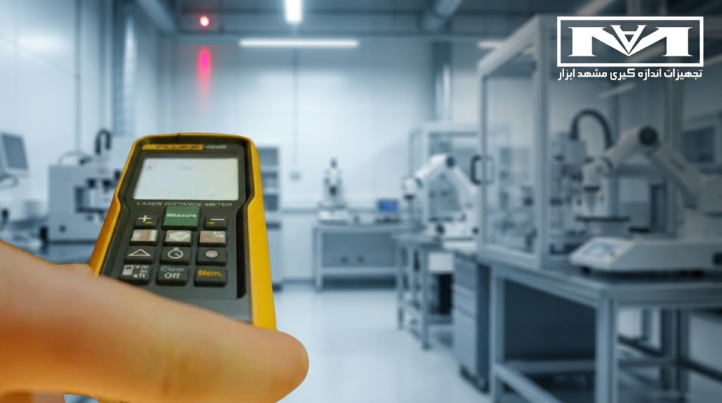 متر لیزری فلوک مدل Fluke 424D اورجینال با نمایشگر دیجیتال روشن